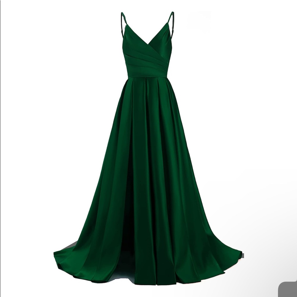 green prom dress